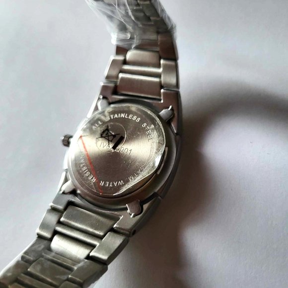 LOT OF 2 NEW ALL STEEL DANISH DESIGN BLACK & WHITE QUARTZ LADY WATCH 30 … - Picture 8 of 13